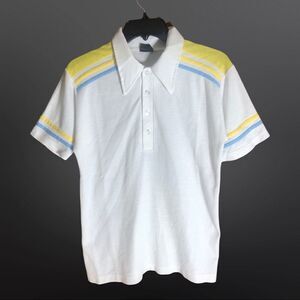 Vintage Richman‎ Brothers 1970’s Striped Polo Shirt Medium Nice